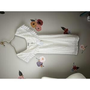 Molly Bracken Underlay White Lace Dress - Size - Medium - NWT